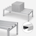 Thumbnail image #3 for Channel Manufacturing Standard Series C-Channel Aluminum Dunnage Rack, 72 x 24 x 12 Inches, 2,500 lb. Per Shelf Capacity
