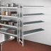 Thumbnail image #3 for Fermostock 4-Tier Polymer Shelving Unit Expansion Kit, 35W x 18D x 71H, 1 Upright