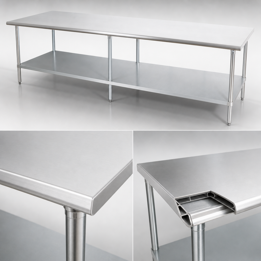 Reinforced Stainless Steel Top