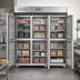 Thumbnail image #3 for Turbo Air M3 Three-Section Reach-In Freezer, 65.6 Cu. Ft., Six Half-Hinged Solid Doors, Top-Mount Self-Contained, Stainless Steel