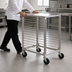 Thumbnail image #3 for Winco Mobile Aluminum Sheet Pan Rack, 15 Full-Size or 30 Half-Size Pan Capacity