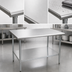 Thumbnail image #3 for Eagle Group BlendPort Budget Series 30 x 24 Inch 430 Stainless Steel Work Table with Adjustable Undershelf