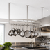 Thumbnail image #3 for John Boos Boat-Shaped Ceiling-Mounted Triple-Bar Stainless Steel Pot Rack with 36 Double Hooks