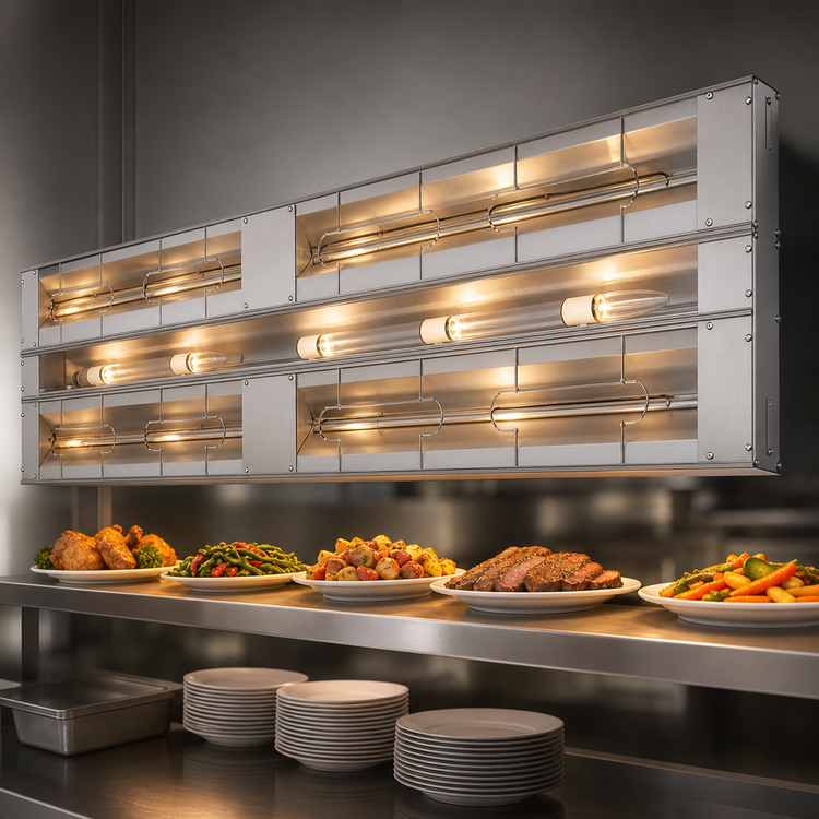 Product image #3 for Hatco Glo-Ray® 120-Inch Lighted Double Infrared Strip Heater