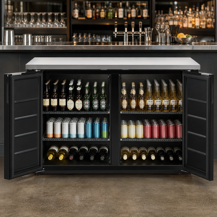 Product image #3 for Arctic Air ABB60 61-Inch Two-Section Back Bar Refrigerator with Solid Locking Doors
