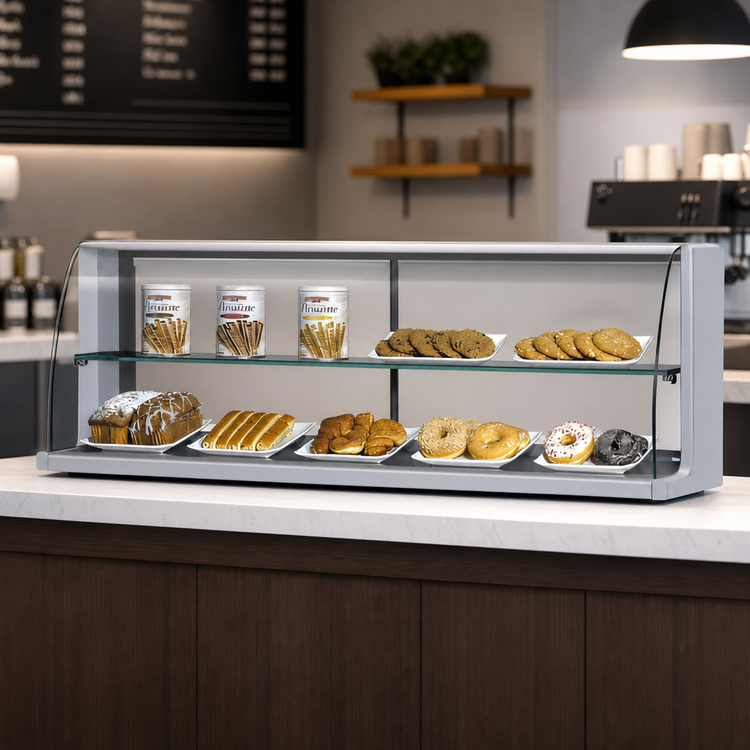Product image #3 for Turbo Air TOMD-40HS High Model Top Display Dry Case Countertop Pastry Display Case, 39 Inch, 3 Cu. Ft.