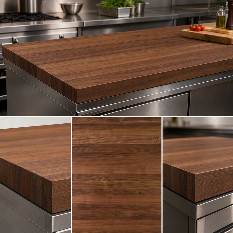 Product image #3 for Boos Block American Black Walnut Kitchen Countertop, 72 x 32 x 2-1/4 Inches, Penetrating Oil Finish