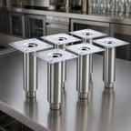 Thumbnail image #3 for Krowne BS-101 6-Inch Stainless Steel Leg Set for Back Bar Coolers, Set of 6