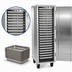 Thumbnail image #3 for Eagle Group Lifetime Series Heavy-Duty Enclosed Aluminum Pan Rack with Casters, 38-Pan Capacity, 18 x 26 Inch Slides