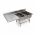 Thumbnail image #3 for John Boos Pro-Bowl 2-Compartment Sink with 30-Inch Left Drainboard, 14-Gauge Stainless Steel