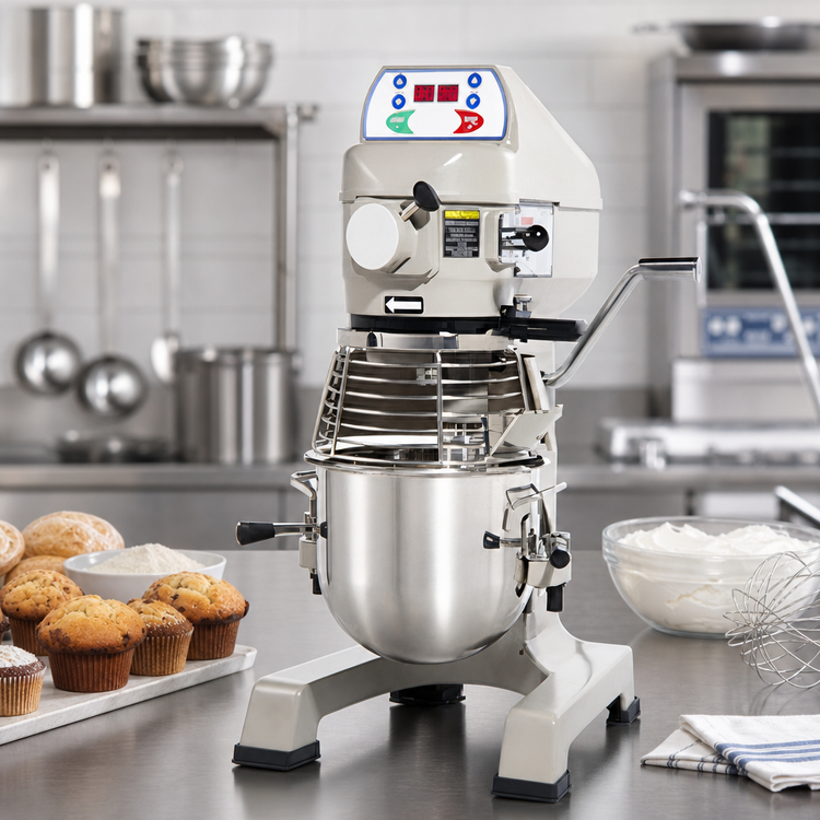 Product image #3 for Globe SP10 10 Qt. Countertop Planetary Mixer with 3-Speed Controls and #12 Hub