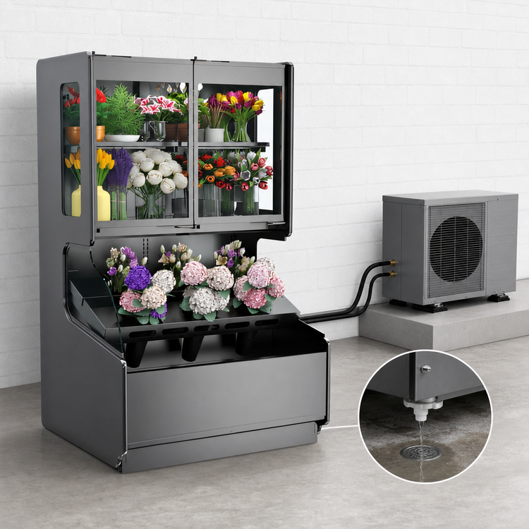 Product image #3 for Allure Self-Service Refrigerated Combination Merchandiser, 74-1/4 Inch Wide Vertical Case, Remote DX
