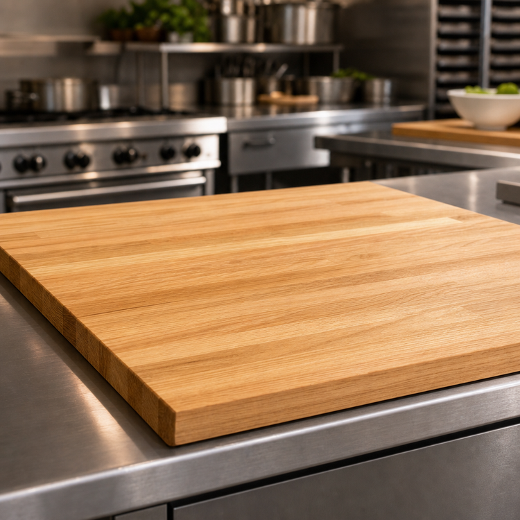 Product image #3 for Appalachian Red Oak Blended Rails Edge Grain Kitchen Countertop, 36 x 25 x 1-1/2 Inch, Varnique Finish