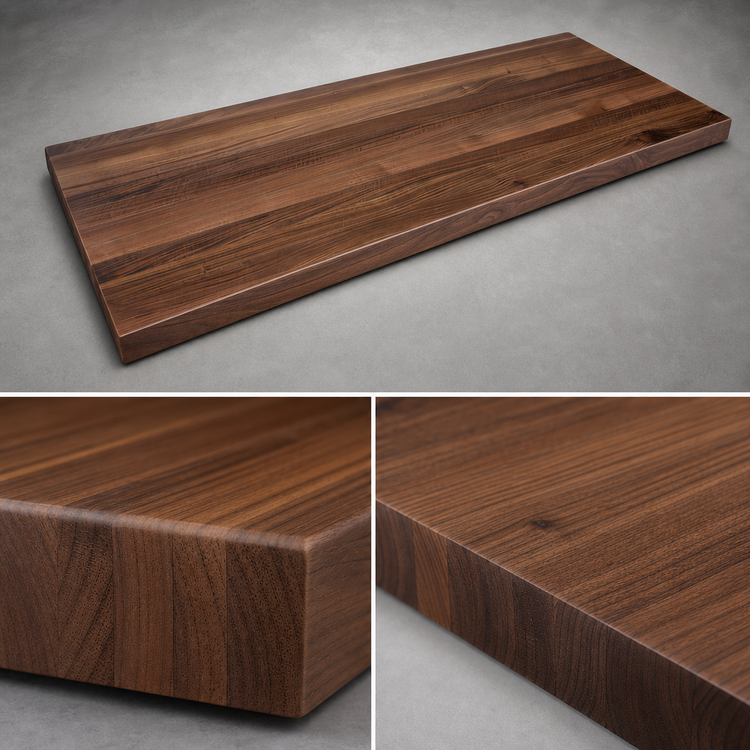 Product image #3 for John Boos Boos Block American Black Walnut Kitchen Countertop with Varnique Finish, 120 x 38 x 1-1/2 Inches