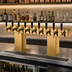 Thumbnail image #3 for Perlick Bridge Tee Countertop Glycol-Cooled 12-Faucet Draft Beer Tower, Extra High, Tarnish-Free Brass Finish