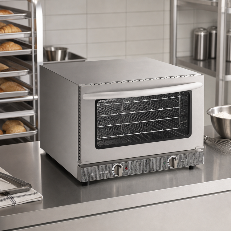 Product image #3 for IKON Cooking Half-Size Countertop Electric Convection Oven, 1.5 Cu. Ft., Manual Controls
