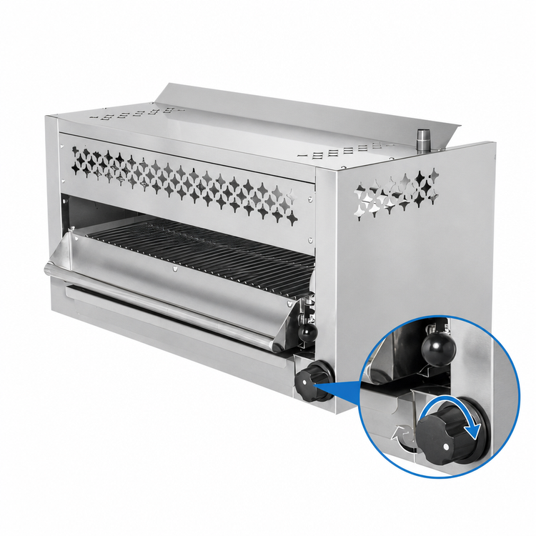 Product image #3 for Turbo Air Radiance 24-Inch Gas Salamander Broiler, Range/Wall Mount, 25,000 BTU