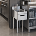 Thumbnail image #3 for Krowne Silver Series Freestanding Stainless Steel Underbar Hand Sink with Soap and Towel, 12 Inch Wide