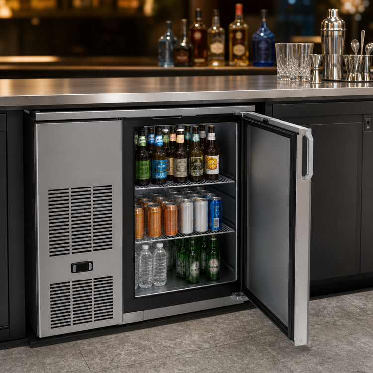Product image #3 for Glastender C1FB32 One-Zone Front-Serviced Bar Profile Back Bar Cooler, 32 Inch, 1-Section