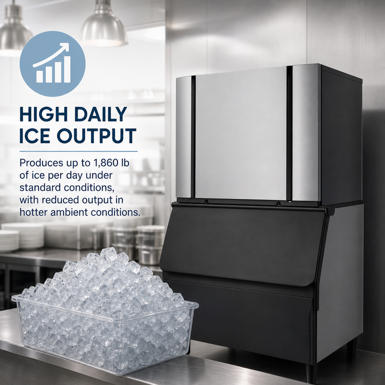 Product image #4 for Ice-O-Matic Elevation Series Water-Cooled Half-Size Cube Modular Ice Maker, 48 Inch Wide