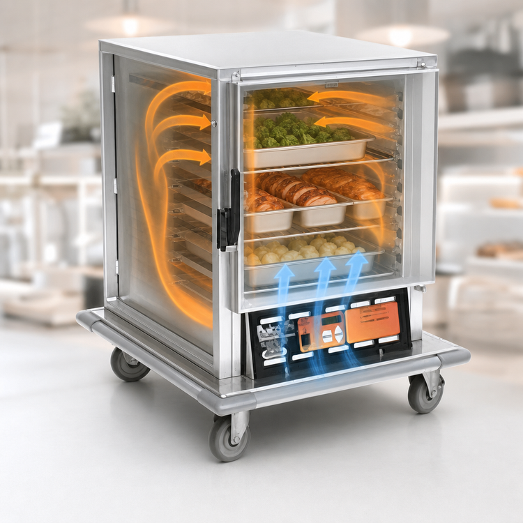 Product image #3 for Panco HPUELSN-RA3.00 Undercounter Non-Insulated Heated/Proofing Holding Cabinet with Polycarbonate Window Door