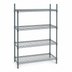 Thumbnail image #4 for Eagle Group Valu-Master Gray Epoxy Double-Mat Wire Shelving Starter Unit, 36 x 18 x 63 Inches