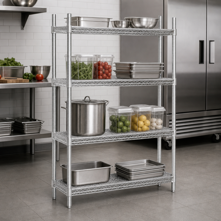 Product image #3 for Advance Tabco Special Value Series Heavy Duty Chrome-Plated Wire Shelf, 30 x 14 Inches