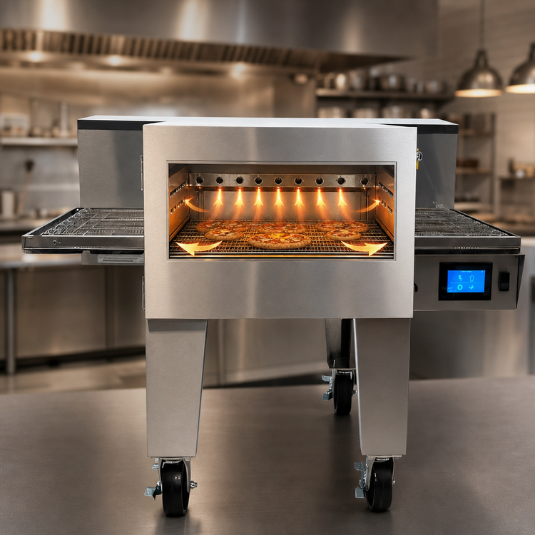 Product image #3 for Lincoln Aperion 24 Series Natural Gas Impinger Conveyor Oven with 24" x 48" Conveyor, Floor Model