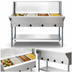 Thumbnail image #3 for KoolMore 4-Pan Electric Open Well Steam Table with Undershelf and Sneeze Guard