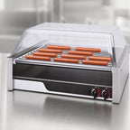 Thumbnail image #3 for APW Wyott (Middleby) X*PERT HR-45 Countertop Flat Surface Hot Dog Roller Grill, Chrome Rollers, Infinite Controls, Stainless Steel Exterior