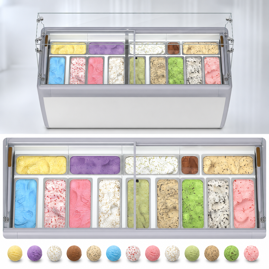 13-Pan Display Capacity