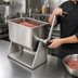 Thumbnail image #3 for Omcan USA Manual Tilting Stainless Steel Meat Mixer, 17 lb Working Capacity