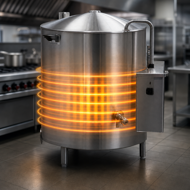 Product image #3 for Legion HEC-60 High Output 60-Gallon Electric 2/3-Jacketed Self-Contained Steam Kettle