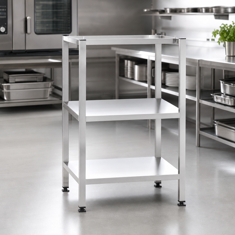 Product image #3 for RATIONAL Stand I Stationary Open-Sided Stainless Steel Oven Stand for XS