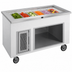 Thumbnail image #3 for Randell RANFG IC-6 Mobile 6-Pan Iced Cold Food Table with Enclosed Fiberglass Base