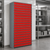 Thumbnail image #3 for Quantum Heavy Duty Stationary Wire Shelving Unit with 19 Shelves and QED401 Bins, 12 x 36 x 75 Inches