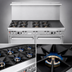 Thumbnail image #3 for Southbend Ultimate 60-Inch Commercial Gas Restaurant Range with 5 Burners, 24-Inch Griddle, Convection Oven and Cabinet Base