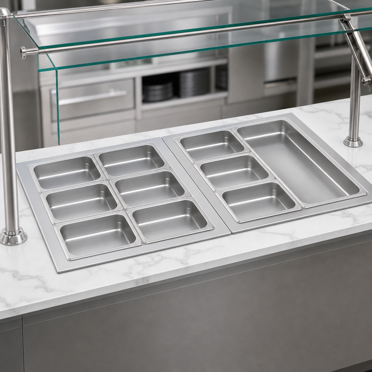 Product image #3 for Hatco HWBLI-6MA Drop-In Modular/Ganged Heated Well with Auto-Fill, 6 Full-Size Pan Capacity