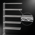 Thumbnail image #3 for Eagle Group 30 x 18 x 86 Inch 5-Tier Chrome-Plated Add-On Wire Shelving Unit with QuadTruss Design