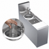 Thumbnail image #3 for Krowne Royal Series 8-Inch Wide Underbar Speed Station, 24-Inch Deep, with Glass Rinser, Dipperwell Faucet, and Cutting Board