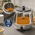 Thumbnail image #3 for Omcan 10 Liter Stainless Steel Countertop Soup Kettle, 400W, 110V