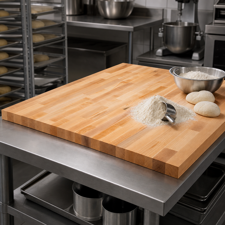 Product image #3 for John Boos 48 Inch x 24 Inch Edge Grain Laminated Maple Bakers' Table Top with Penetrating Oil Finish