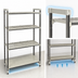 Thumbnail image #3 for Camshelving Elements XTRA High Density Overhead Track Stationary Starter Unit, 18 x 54 x 81 Inches, 4-Tier, 3 Vented + 1 Solid, Speckled Gray