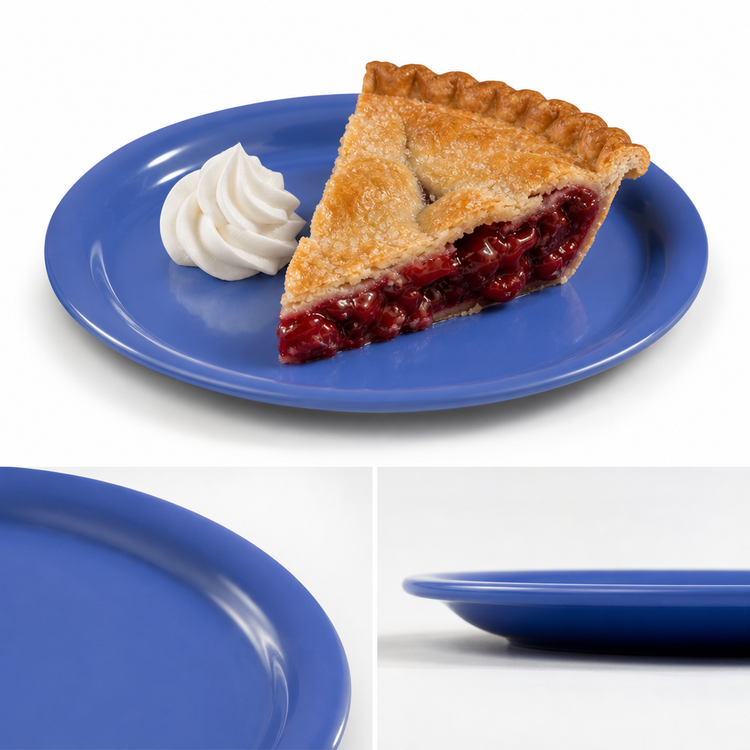 Product image #4 for Sierrus™ 6-1/2 Inch Round Narrow Rim Melamine Pie Plate, Ocean Blue