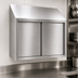 Thumbnail image #3 for Eagle Group 42-Inch Wall-Mounted Stainless Steel Cabinet with Sliding Doors