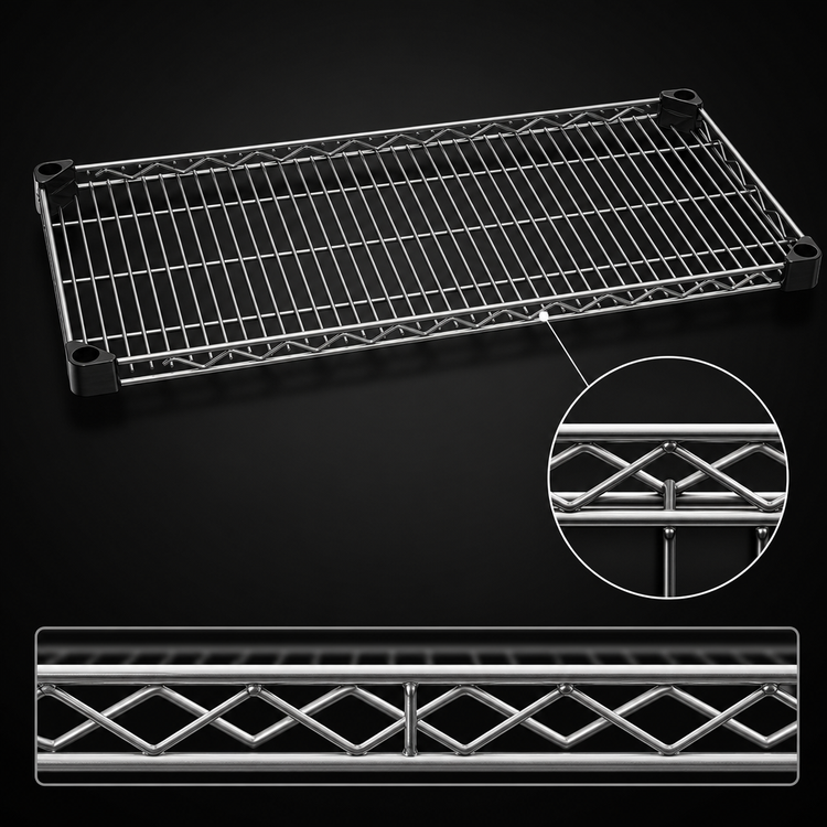 Product image #3 for EagleGard Quad-Adjust Reverse Mat Wire Shelf, 48 x 21 Inches