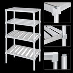 Thumbnail image #3 for Channel Manufacturing BA2042 42 x 20 Inch Aluminum T-Bar Adjustable Shelf, 900 lb. Distributed Capacity