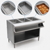 Thumbnail image #3 for Spec-Master SHT3CB-208-3 Electric 3-Pan Sealed Well Hot Food Table with Open Cabinet Base