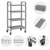 Thumbnail image #3 for Cambro Camshelving Elements XTRA 4-Tier Mobile Starter Shelving Unit, 24-Inch Deep x 60-Inch Wide x 78-1/4-Inch High, Speckled Gray
