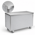 Thumbnail image #3 for Randell RAN ST-7 86-Inch Mobile Modular Utility Worktop Serving Station with Enclosed Laminate Base and 16-Gauge Stainless Steel Top